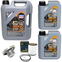 MotoröL Filter Set 5W-30 Liqui Moly 7 Liter + Schraube FüR BMW 3Er 330 X5 X3 E46