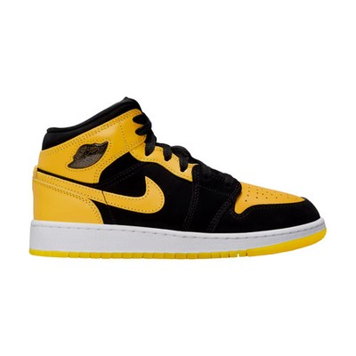 Nike Air Jordan 1 Mid SE Black / Varsity Maize - White HJ5940-071 Grade-School