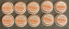 Clems Orange Drink Soda Cork Lined Soda Bottl...