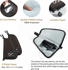 Large Pistol Range Bag Shooting - Tactical Gun Range Bag with Pistol Cases, G...