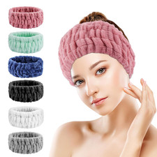 6PCS Spa Headband for Women   Soft Terry Cloth Hairband for Facial Makeup, Face