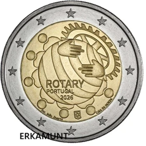 5x2 Euro Portugal 2026 "100 Years Rotary Club Portugal" UNC