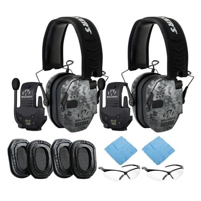 Walkers Razor Digital Ear Muffs Raid Kryptek 2 Pack Bundle