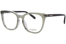 Coach HC6222F 5786 Eyeglasses Women's Transparent Green/Hopper Full Rim 53mm