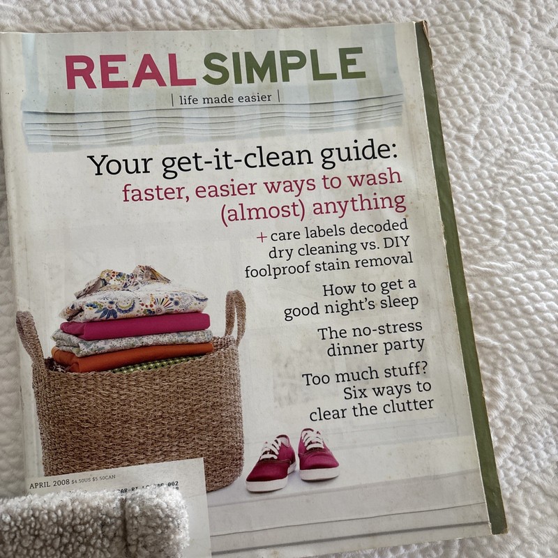 REAL SIMPLE APRiL 2008 SPRING GeT IT CLeaN GUiDe Magazine