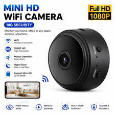 Mini Wireless Record Camera WiFi IP Home Security DVR Night Vision HD USB 1080P