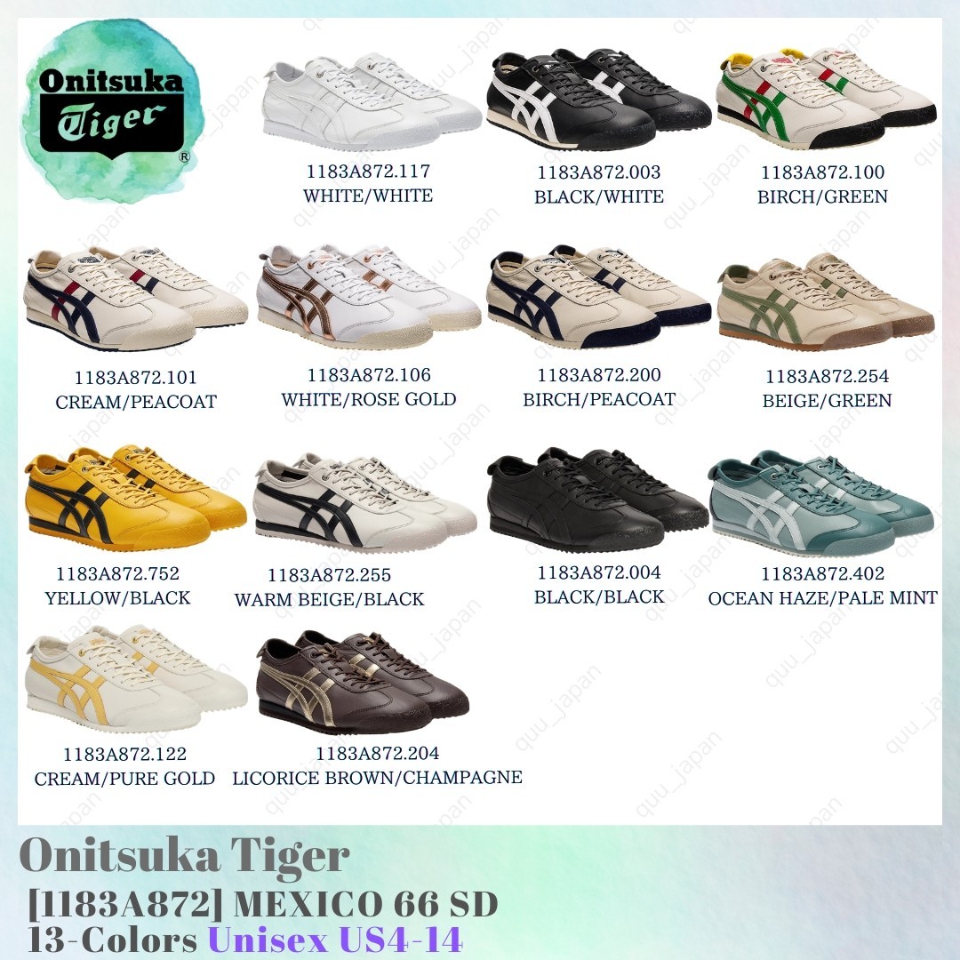 その他 4DS Onitsuka Tiger MEXICO 66 SD 1183A872 13-Colors Unisex US4-14 NEW