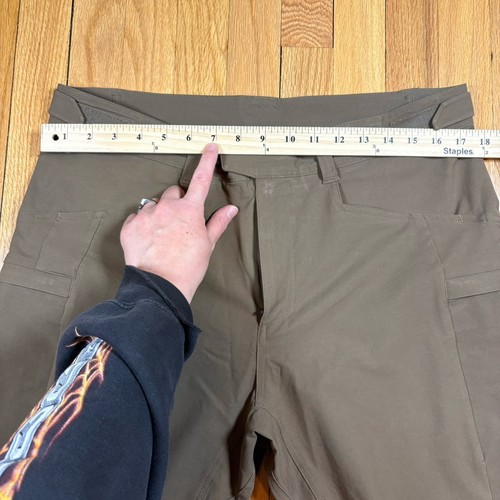 Ten Thousand Tactical Utility Slim Pant Men’s 34 Green Adjustable Waist Outdoor - Picture 12 of 24