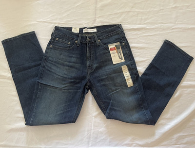Signature by Levi Strauss & Co. Men's Athletic Straight Dark Wash Jeans Mid Rise