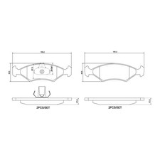 Plaquette de frein Ford P 100