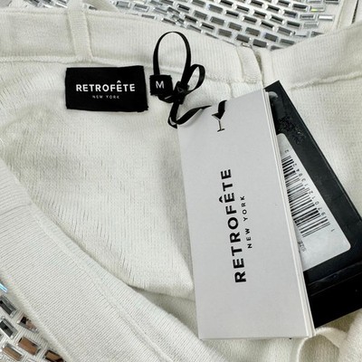 Retrofete Womens Avanyah Embellished Knit Mini Dress Medium Silver $498 NWT | eBay Retrofete Womens Avanyah Embellished Knit Mini Dress Medium Silver $498 NWT | eBay
