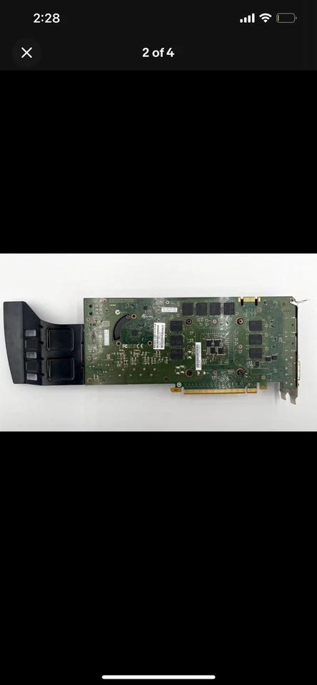 NVIDIA Quadro 5000 2.5GB GDDR5 Dual DP DVI Graphic Card HP P/N: 671138-001 - Image 3 of 4