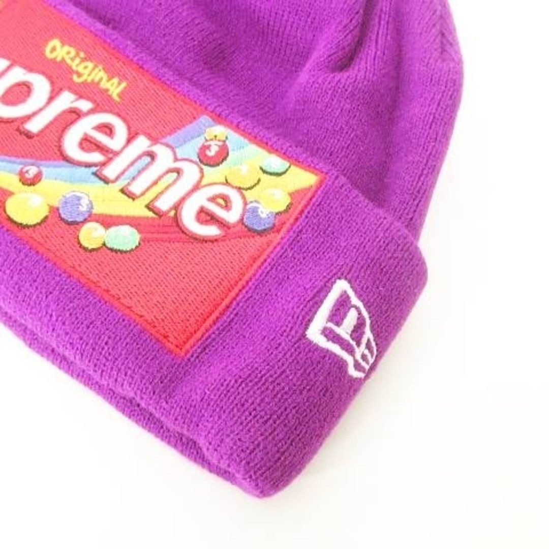 希少　未使用　Supreme SKITTLES NEW ERA BEANIE Buy Supreme x Skittles x New Era Beanie 'Black' - FW21BN2