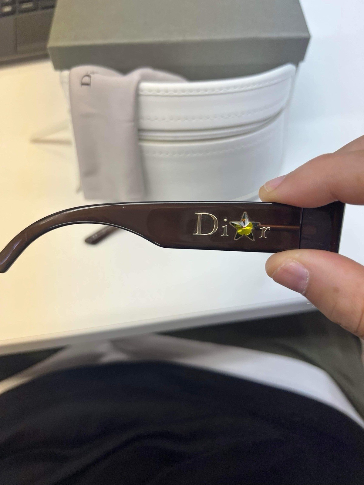 Dior Women's Rectangular Gradient Sunglasses Blac… - image 2