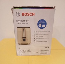 Bosch MyMoment Delight 2 Slice Toaster 800W Cream Variable Browning TAT2M127GB