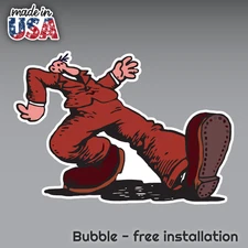  KEEP ON TRUCKIN' CRUMB DECAL STICKER 3M USA MADE TRUCK VEHICLE WINDOW WALL CAR