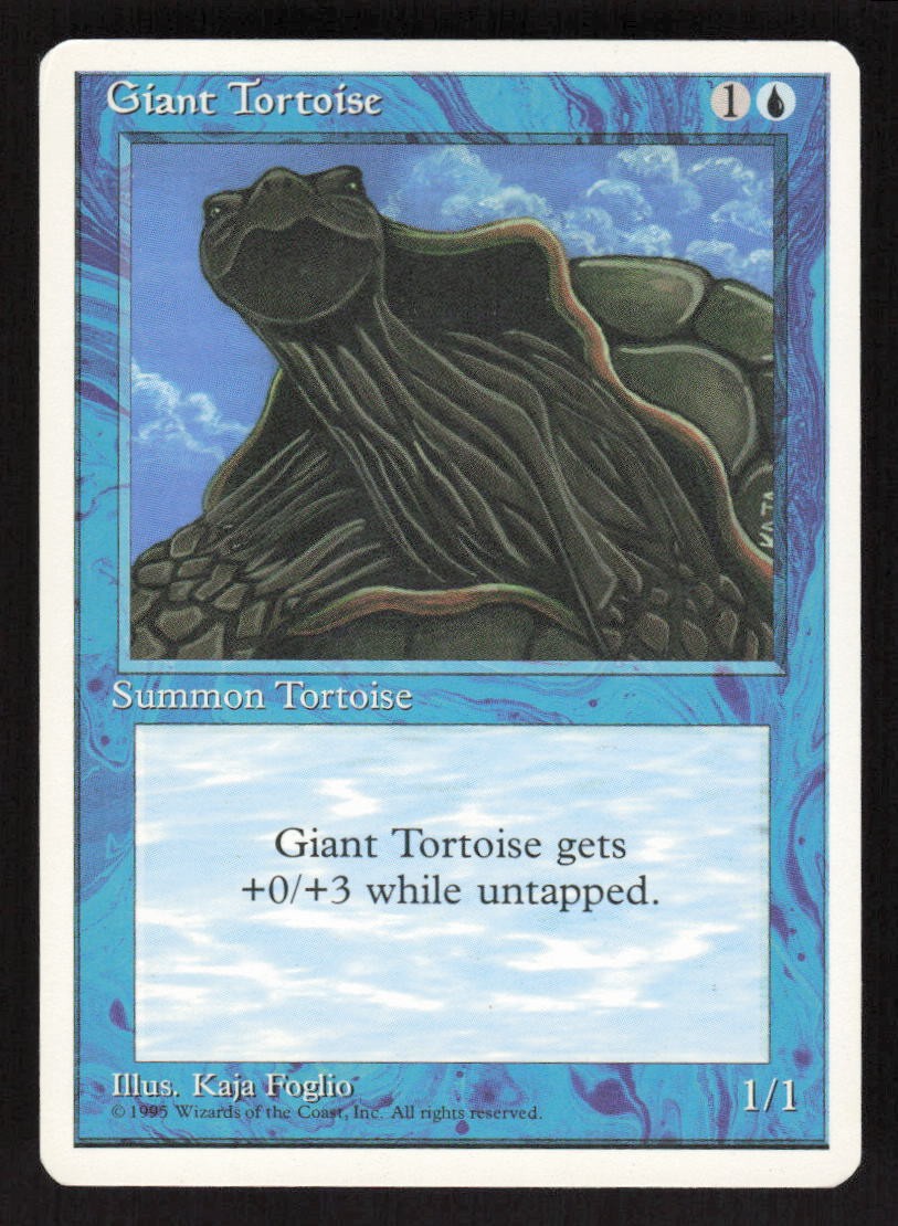 MTG Magic The Gathering Fourth Edition Giant Tortoise