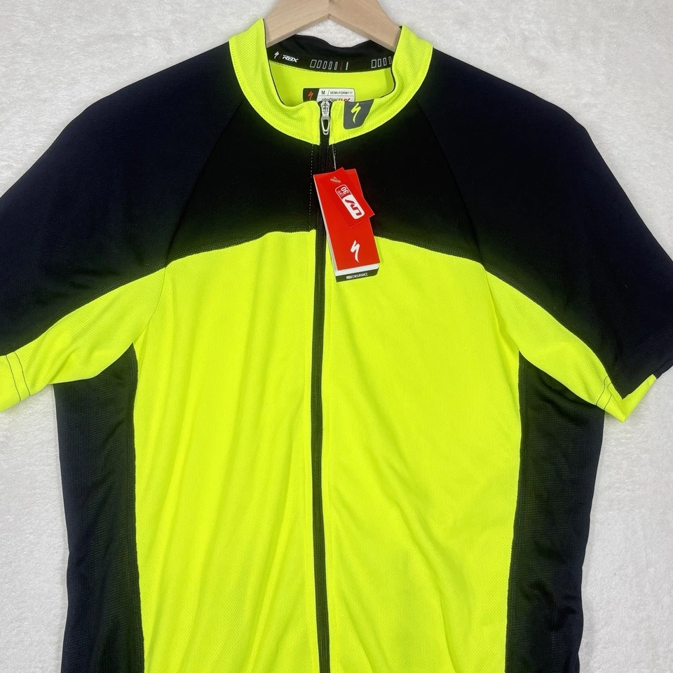 Camiseta deportiva de ciclismo Specialized RBX talla M amarilla neón manga corta protección UV nueva con etiquetas Foto 2 de 4