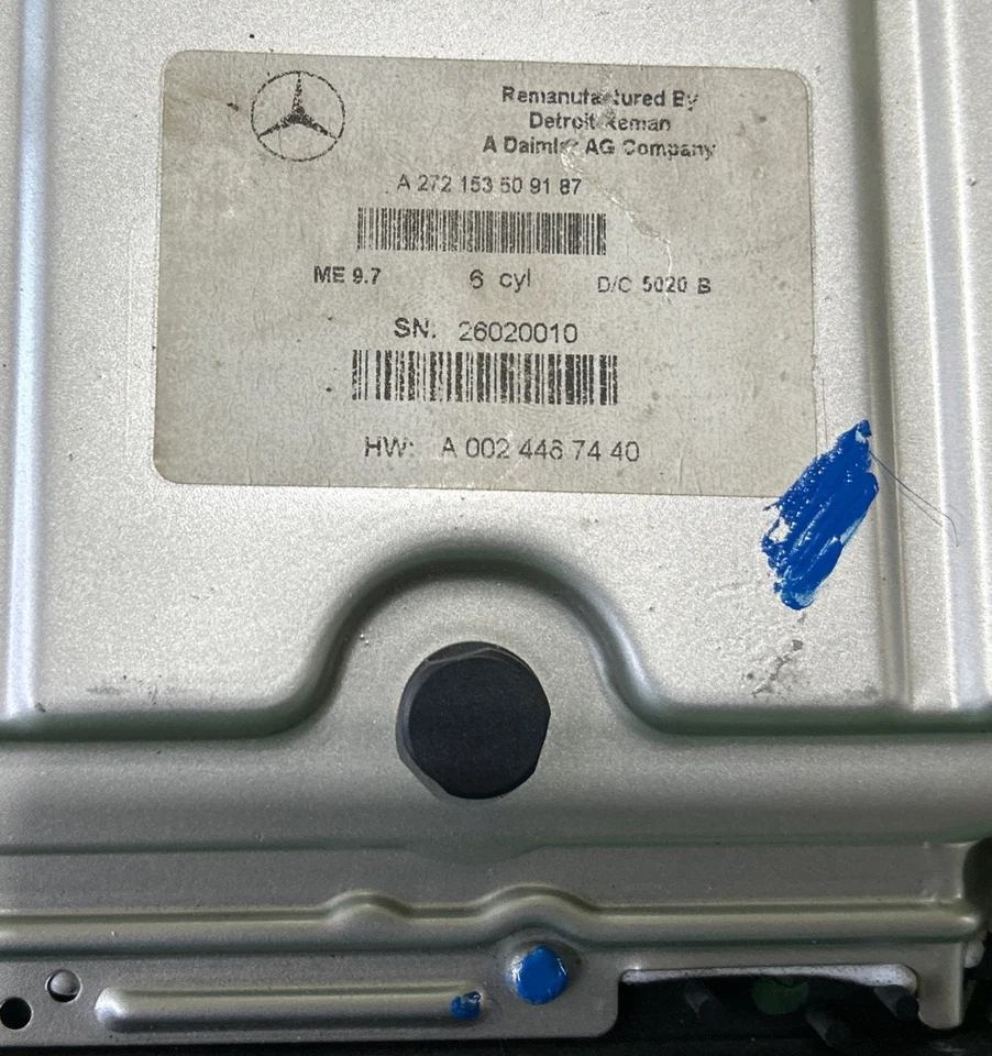 Unidad de control del motor Mercedes ML350 ECU 2006-2009 A272153509187 con llave OEM Foto 2 de 4