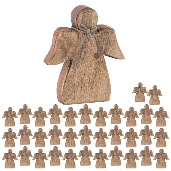 Dekofigur Engel Holzfigur 15X13Cm Masterbox 36 StüCk GlüCksengel Hochzeit Taufe-image