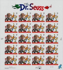 2004 37c Dr. Theodor Seuss Geisel, Children's Books Scott 3835 Mint Sheet of 20