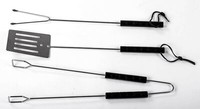 Landmann Grillbesteck 3Tlg. Gabel Wender Zange Grillen Besteck Grill-ZubehöR