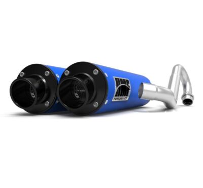 HMF Performance Blue Full System Exhaust Black Turn Down Cap RZR XP | XP 4 1000