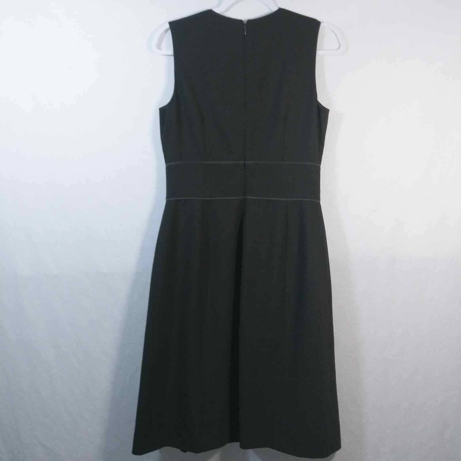 Ann Taylor Chocolate Brown Sleeveless Pleated Dre… - image 7