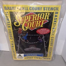 Superior Court Stencil Basketball Court Regulation Markings 1994