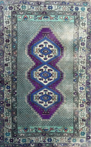 Turkish vintage rug, Carpet, Area rug, Vintage rug, Turkish rug 2,9 x 4,7 ft - Picture 3 of 11