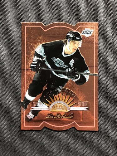 1997-98 LEAF LUC ROBITAILLE FRACTAL MATRIX X-AXIS DIE-CUT PRINT RUN /400