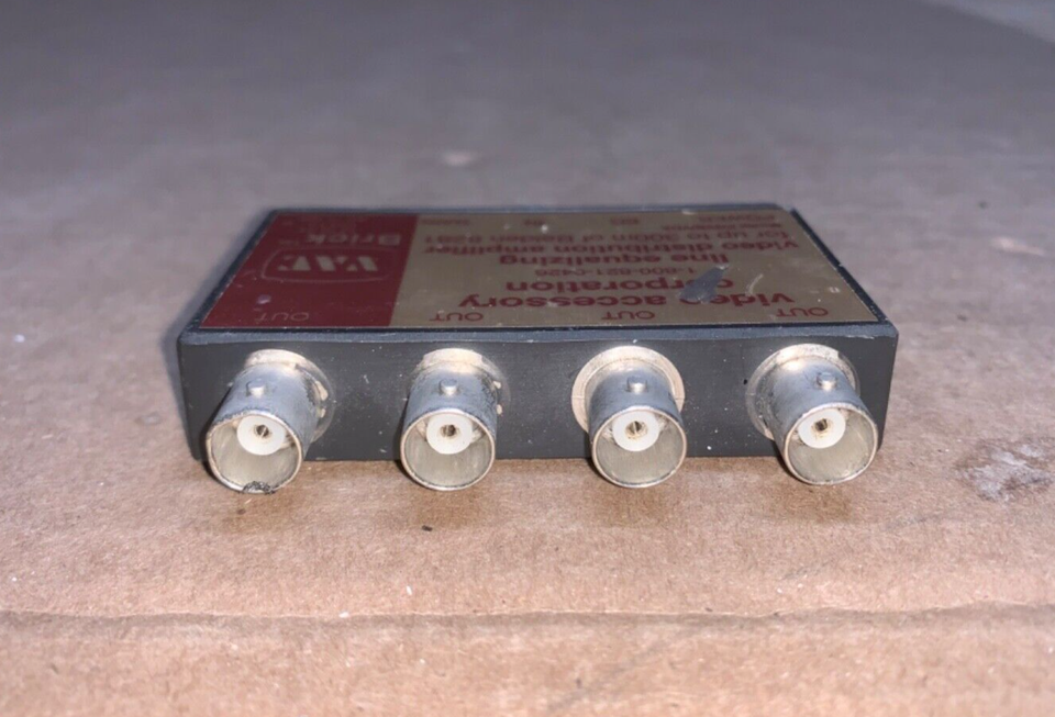 VIDEO ACCESSORY CORPORATION EQVB/VDA LINE EQ VIDEO BRICK DISTRIBUTION