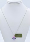 LAB CREATED 5.12 Cts TOURMALINE PENDANT SOLID 14k WHITE GOLD - New With Tag — photo 4