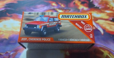 2019 Matchbox JEEP CHEROKEE POLICE Power Grabs Sealed MIB Road