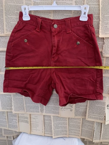 vintage Red riders shorts Size 6 , 26 Inch Waist Cargo Pocket Button Y2K Style - Picture 5 of 10