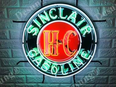 US Store Sinclair Gasoline 24''x24'' Neon Sign Lamp Light With HD Vivid Printing