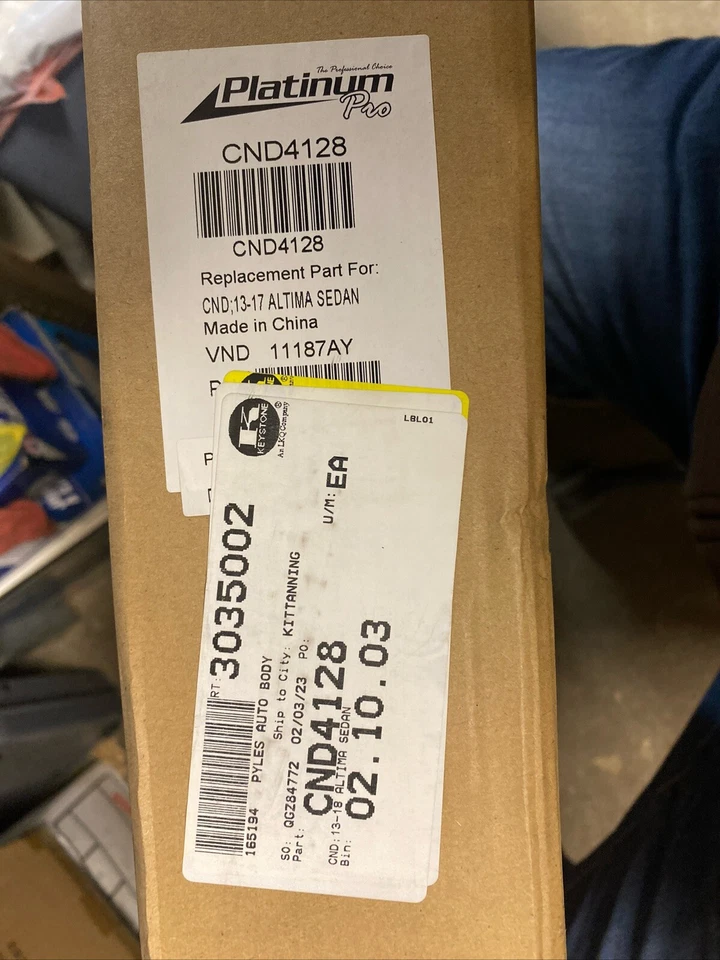 Se adapta a Nissan Altima 13-18 sedán, pieza #CND4128, condensador de aire acondicionado de repuesto nuevo Foto 2 de 4
