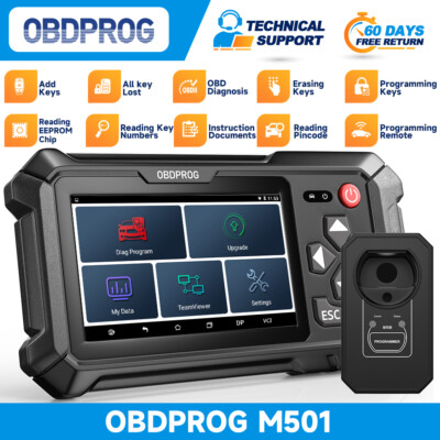 OBDPROG M501 Key IMMO Programmer Immobilizer Car OBD2 Scanner Diagnostic