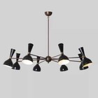 Large Stilnovo Style 16 Lights 8 Shade Sputnik Chandelier Light Fixture Pendant