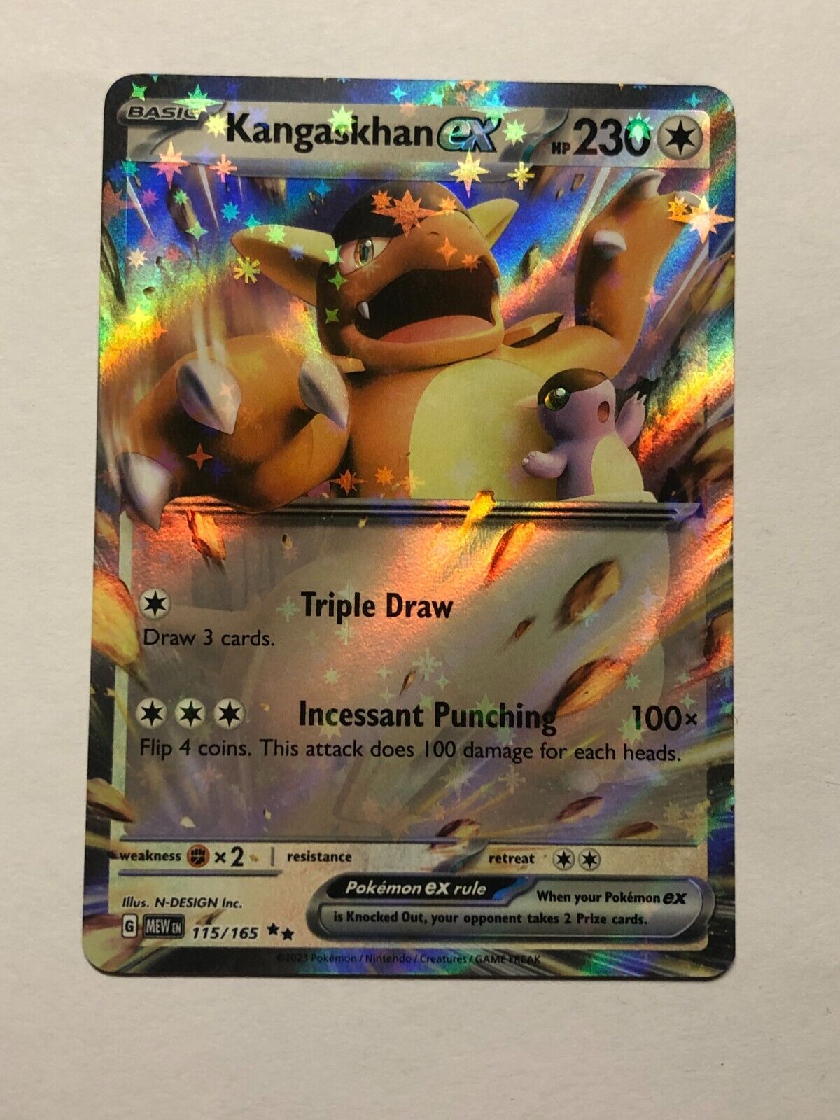 Kangaskhan Ex 115 165 Double 151 Pokemon Tcg