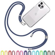 Cell Phone Lanyard Navy Blue - Comfortable Universal Smartphone Lanyard - Eas...
