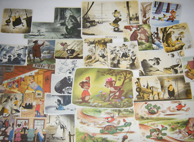 Scrap Craft Junk Journal Lot Vintage Disney Ben & Me Peter Wolf Tortoise Hare