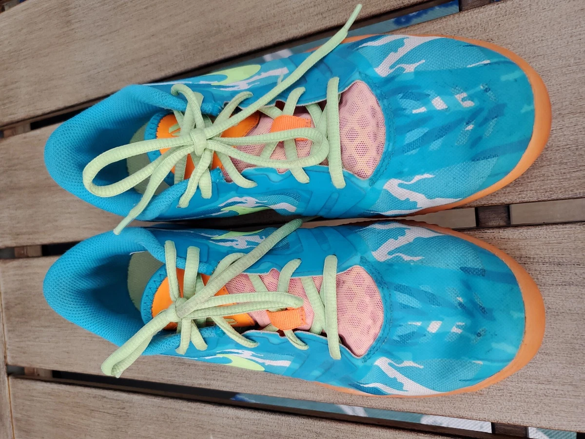 Aqua and orange shop sneakers