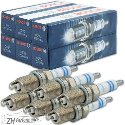 6x BOSCH FR8KII33X Zündkerze 0 242 230 528 Honda Hyundai Kia Mitsubishi Toyota