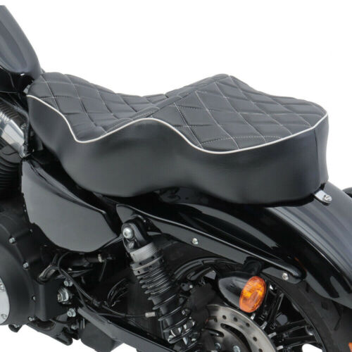 Driver Rider Passenger Two-up Seat For Harley Sportster Iron 883 XL 1200 Custom - Picture 6 of 12