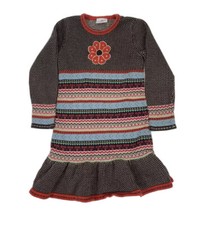 Hanna Andersson Size 120 6-7 Sweater Dress Long Sleeve Fair Isle