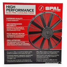SPAL 16" Low Profile Fan 1074cfm Puller VA18-AP10/C-41A * 16"S/12V 30100400