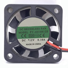 For POWERYEAR PY-4010H12S 12V 0.10A 40 10mm CPU Laptop Charger Cooling Fan 2Pin