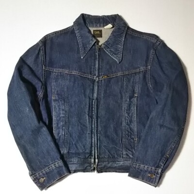 VTG 80s LEE RIDERS DENIM JACKET. Zipper. 100% Cotton . Made