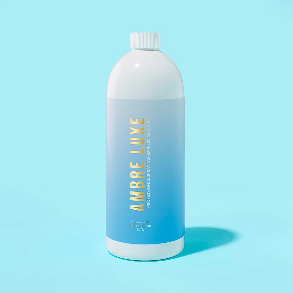 AMBRE LUXE Professional Spray Tan Solution Express Medium 12% DHA 1L
